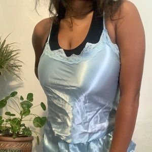 SATIN BED TIME SHIRT